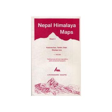Nepal Himalaya Maps 3 Kanjiroba East, Tibrikot, Dolpo 1:200 000 / Leomann