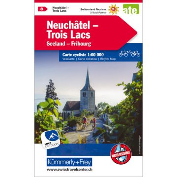 Velokarte Neuenburg Drei-Seen (8) 1:60'000