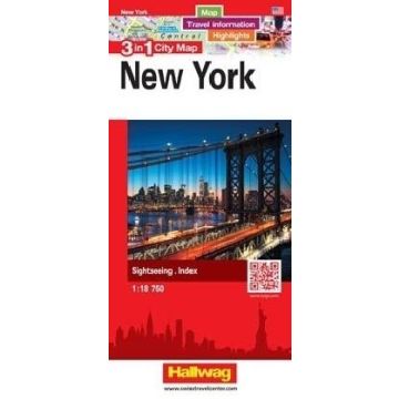 Plan de ville New York 3in1 City Map 1:18 750 / Hallwag