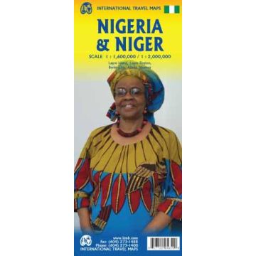 Strassenkarte Nigeria 1:1 600 000 / Niger 1:2 Mio. / ITMB
