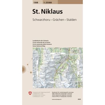 1308 St.Niklaus 1:25 000 / Swisstopo
