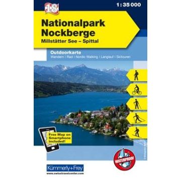 Carte de randonnée Nationalpark Nockberge 1:35 000 / Kümmerly & Frey Outdoorkarte 18