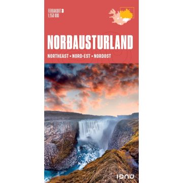 Carte routière Islande Ferdakort 3 Nordausturland 1:250 000 / IDNU