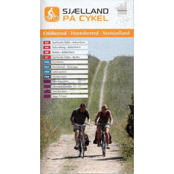 Velokarte Dänemark Seeland Nordwest (Odsherred, Hornsherred) 1:100 000
