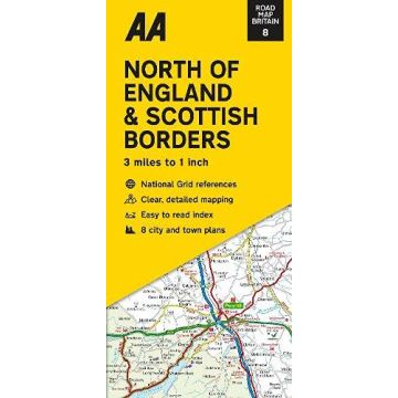Carte routière Northern England 1:200 000 / AA Road Map Britain 7
