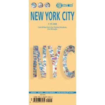 Stadtplan New York City 1:15 000 / Borch 