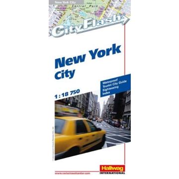 Stadtplan New York City Flash 1:18 750 / Hallwag