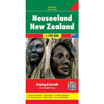Carte routière Nouvelle Zélande 1:700 000 / Freytag & Berndt