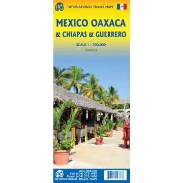Strassenkarte Mexico Oaxaca & Chiapas 1:1 Mio. / ITMB