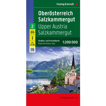Strassenkarte Oberösterreich Salzkammergut 1:200 000 / Freytag & Berndt