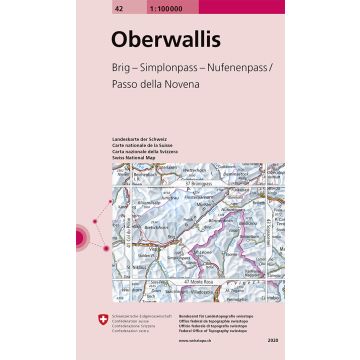42 Oberwallis 1:100 000 / Swisstopo
