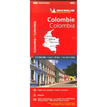 Strassenkarte Michelin 806 Colombie / Colombia 1:1.5 Mio.