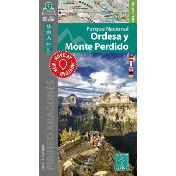 Carte de randonnée Ordesa y Monte Perdido 1:40 000 / Editorial Alpina