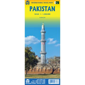 Strassenkarte Pakistan 1:1 200 000 / ITMB