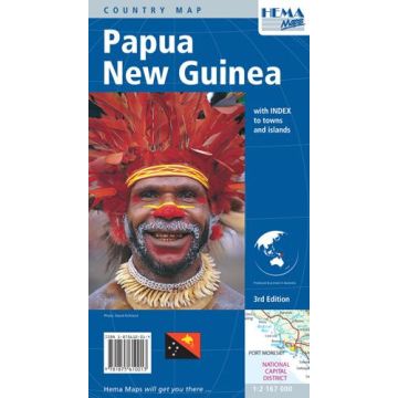 Carte routière Papua New Guinea 1:2 167 000 / Hema