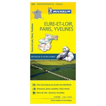 Strassenkarte Michelin 311 Eure et Loir 1:150 000