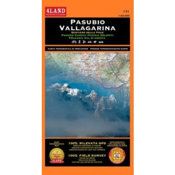 Wander- und Bikekarte Pasubio Vallagarina  1:25 000 / 4Land