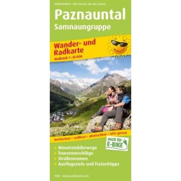 Paznauntal 1:35 000 Carte de randonnée et cycliste / Publicpress