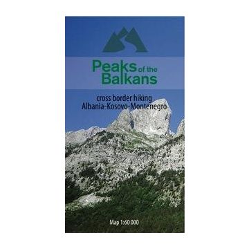 Carte de randonnée Peaks of the Balkans 1:60 000 / Huber