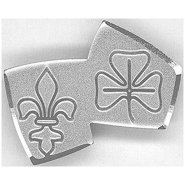 Abzeichen: PBS Pin, silber