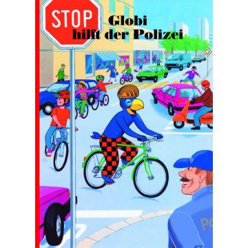Globi hilft der Polizei