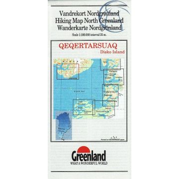 Wanderkarte Grönland 15 Qeqertarsuaq 1:100 000 / Harvey