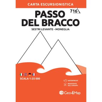 Carte de randonnée Passo del Bracco 1:25 000 / Geo4Map 716