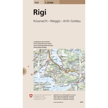 1151 Rigi 1:25 000 / Swisstopo