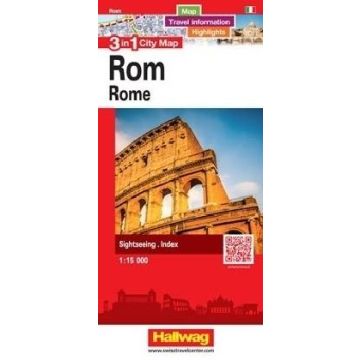 Plan de ville Rome 3in1 City Map 1:15 000 / Hallwag