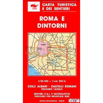 Topographische Karte Multigraphic 501 Roma e Dintorni 1:25 000