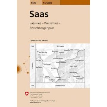 1329 Saas 1:25 000 / Swisstopo