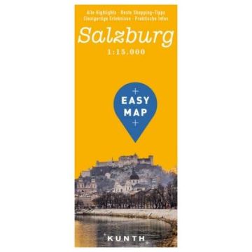 Plan de ville Salzburg 1:15 000 / Kunth