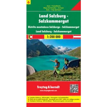 Strassenkarte Land Salzburg Salzkammergut 1:200 000 / Freytag & Berndt
