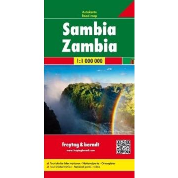 Strassenkarte Sambia Zambia 1:1 000 000 / Freytag & Berndt