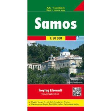 Carte routière Samos 1:50 000 / Freytag & Berndt