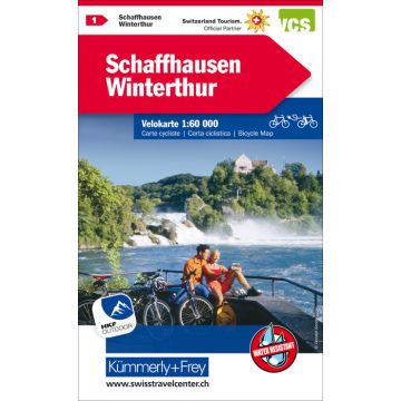 Velokarte Schaffhausen Winterthur (1) 1:60'000