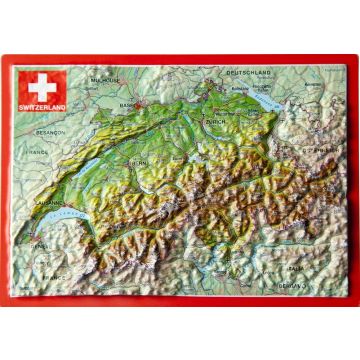 Suisse carte postale en relief