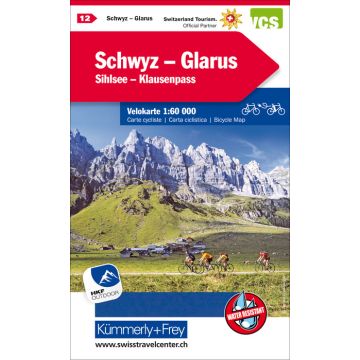 Velokarte Schwyz Glarus (12) 1:60'000