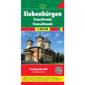 Strassenkarte Siebenbürgen (Rumänien) 1:400 000 / Freytag & Berndt