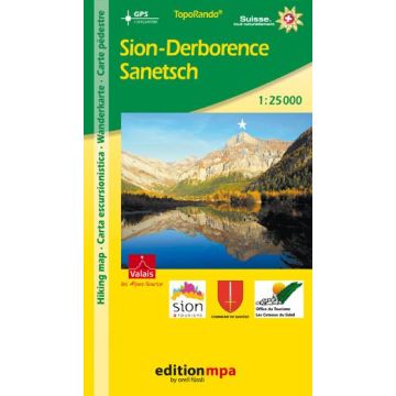 Carte de randonnée Sion-Derborence 1:25 000 / MPA