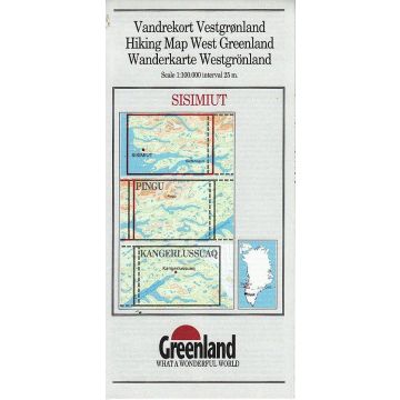 Wanderkarte Grönland 10 Sisimiut 1:100 000 / Harvey Maps