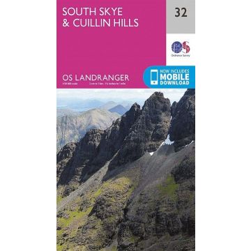 Topografische Karte OS 32 South Skye & Cuillin Hills 1:50 000 / Landranger Map