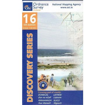 Topografische Karte OS Ireland 16 Donegal Fermanagh Leitrim Sligo 1:50 000