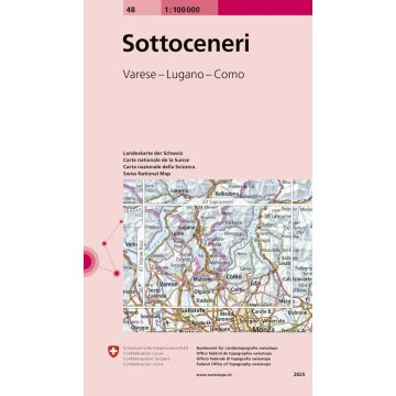 48 Sottoceneri 1:100 000 / Swisstopo