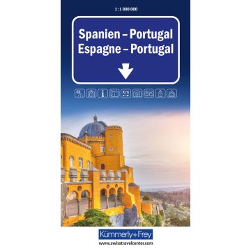 Carte routière Espagne Portugal 1:1 Mio./ Kümmerly & Frey