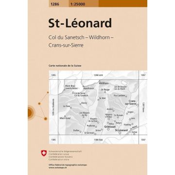 1286 St-Léonard 1:25 000 / Swisstopo