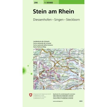 206 Stein am Rhein 1:50 000 / Swisstopo