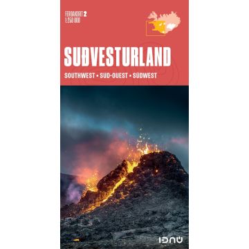 Carte routière Islande Ferdakort 2 Sudvesturland 1:250 000 / IDNU
