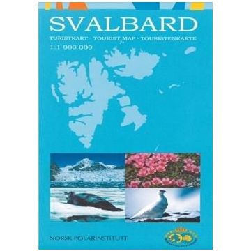 Topographische Karte Spitzbergen 1:1 000 000 