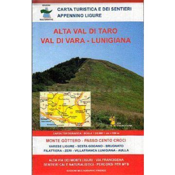 Carte de randonnée Multigraphic 10/12 Alta Val di Taro, Val di Vara, Lunigiana 1:25 000 